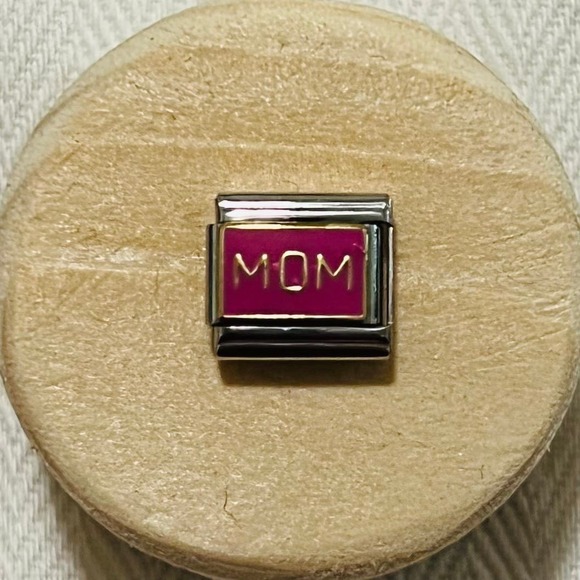 Mom Italian Charm Bracelet Link - Picture 1 of 1